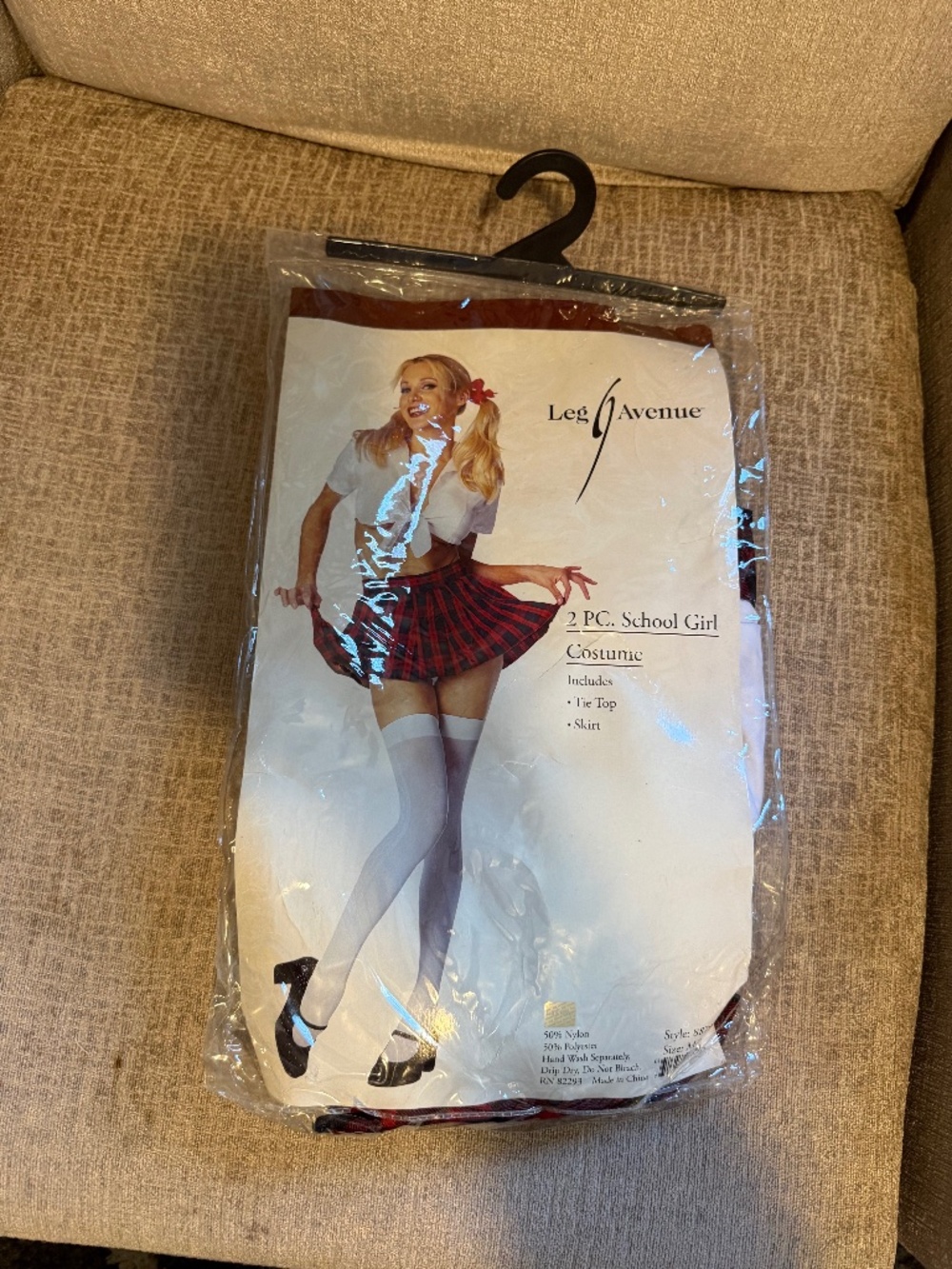 Womens School Girl Costume 2 piece